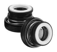 SEWACC Lot de 2 Joints D'étanchéité Mécanique pour Pompe à Eau, Plastique Noir, Étanchéité, Prévention des Fuites, pour Systèmes D'irrigation