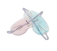 SEWACC Lot de 2 Masques Rafraîchissants Yeux Réutilisables Cache-Yeux Transparents en Gel 2 Couleurs Packs Froids pour Soulager Fatigue et Poches pour Sommeil et Détente