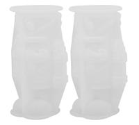 SEWACC Lot de 2 moules à bougies en silicone Casse-Noisette - Moule pour cire/argile/savon, idéal pour l'aromathérapie et les bougies piliers de Noël - 13,5 x 8,5 x 6,7 cm