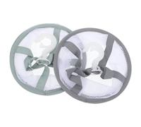 SEWACC Lot de 2 Paniers de Séchage Suspendus pour Pinceaux de Maquillage, Filet de Séchage en Maille Non Toxique, Dimensions Compactes, Couleurs Gris et Vert Thé, pour Sécher et