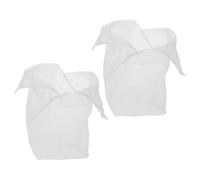 SEWACC Lot de 2 Paquet en Étamine Réutilisables pour Cuisson Vapeur Riz et Riz Gluant, Tamis à Mailles Fines en Tissu Nylon, Diamètre 15 CM Hauteur 18 CM, Insert Cuisson Sain pour Panier