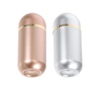 SEWACC Lot de 2 Piluliers de Voyage en Plastique 10 Ml Mini-Flacons Étanches Doré et Argenté Organisateurs de Remède Portables pour Gélules et Poudres Accessoires Pratiques pour