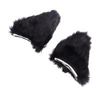 SEWACC Lot de 2 Pinces à Cheveux D’Oreilles de Chat Noires Accessoires pour Cheveux en Matière Ultra-Douce Originaux pour Soirée Costumée et Halloween