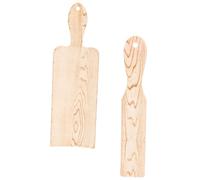 SEWACC Lot de 2 Planches à Mèches en Bois Palette à Teinture Capillaire Grosse et Petite Taille Outil de Coloration Capillaire pour Salon et Usage Domestique