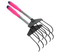 SEWACC Lot de 2 Râteaux de Jardin à Cinq Dents Outil Manuel pour Ameublir la Terre Râteau à Griffes pour Fruits de Mer Couleur Aléatoire pour Jardinage et Pêche aux Couleur Aléatoire
