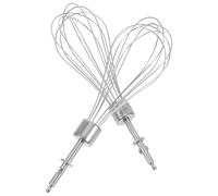 SEWACC Lot de 2 Têtes Acier Inoxydable pour Batteur à Main Accessoires Compatibles Mini-Perceuse Électrique pour Crème et Œufs Ustensile Cuisine Polyvalent pour Réutilisable