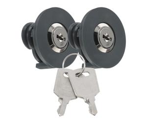 SEWACC Lot de 2 Verrous de Prise Électrique en Alliage de Zinc avec Clés, Coque en Abs, Design Compact, Prévention des Erreurs D’utilisation pour Environnements Industriels