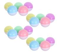 SEWACC Lot de 20 Capsules Rondes en Plastique Coloré Macaron, Récipients Vides Polyvalents et Faciles à Utiliser pour Distributeurs Automatiques et Loisirs Créatifs