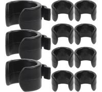 SEWACC Lot de 20 Clips Câble Noir en Plastique 20mm pour Microphone, Légers et Faciles à Démonter, pour Utilisation Extérieure et Voyage
