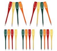 SEWACC Lot de 20 Crayons de Score de Golf Mini en Plastique Multicolores Clip Marqueurs de Balle de Golf Précis et Outils de Dessin Accessoires Indispensables
