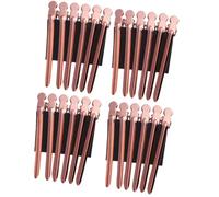 SEWACC Lot de 24 Pinces à Cheveux de Séparation en Acier Inoxydable, Clips de Salon de Coiffure Or Rose, Maintien Ferme sans Traces, Accessoires Coiffage Professionnels pour Coiffure