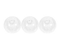 SEWACC Lot de 3 Abat-jour Globe Verre Transparent, Construction Filetée, Compatible Ampoules G9 pour Plafonnier Domestique