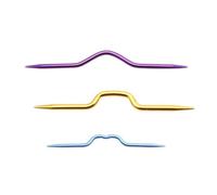 SEWACC Lot de 3 Aiguilles à Torsades pour Tricot, Couleurs Assorties, Idéales pour Les Projets de Crochet Et de Pull.