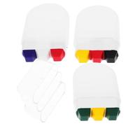 SEWACC Lot de 3 Bâtons de Maquillage pour Visage aux Drapeaux Allemand, Brésilien et Français, Pigments Non Toxiques, Couleurs Vives, Application Facile pour Fêtes, Festivals