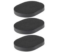 SEWACC Lot de 3 Éponges Nettoyantes Visage en Charbon de Bambou Format Compact Couleur Noire pour Soins Peau et Démaquillage Adaptées aux Peaux Mixtes à Grasses pour Voyage