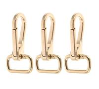 SEWACC Lot de 3 mousquetons porte-clés : fermoirs mousquetons à pince de homard, mousquetons à anneau rectangulaire, matériel polyvalent pour sacs à main, bricolage, fabrication de sacs,