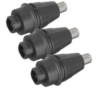 SEWACC Lot de 3 Têtes de Tondeuse à Poils de Nez Électriques en Acier et ABS Pièces de Rechange Robustes et Résistantes à L'Eau Compatibles pour Coupe Précise des Poils Nasaux