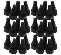 SEWACC Lot de 30 Inserts en Silicone Noir 5.3 Rainure pour Pieds de Mijoteuse, Accessoires Antidérapants et Pièces de Remplacement pour Réparation D’appareils Cuisine, Stabilisateurs