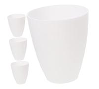 SEWACC Lot de 4 Abat-jours en Plastique Blanc Plat 30 Mm pour Lampe de Bureau Suspendre, Diffuseur de Lumière Décoratif pour Salon et Chambre, Couverture de Lampe Résistante et Pratique