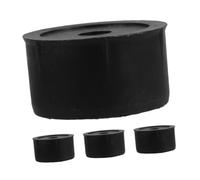 SEWACC Lot de 4 Bouchons de Rechange pour Poteau Griffoir Chat en Plastique Noir 45 Mm M8 Accessoires de Réparation Arbre à Chat Pièces de Remplacement pour Bricolage