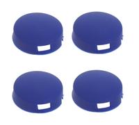 SEWACC Lot de 4 Boutons en Silicone Étanches Bleus pour Sonnette Vidéo, Kit de Réparation avec 2 Vis, Remplacement du Capuchon de Bouton Poussoir pour Porte D’entrée Extérieure