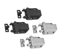 SEWACC Lot De 4 Loquets En Plastique à Poussoir Pour Armoire Loquet De Sécurité Pour Tiroir Auto-verrouillage Tactile Facile à Installer Pour Placard Et Meuble