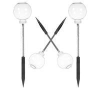 SEWACC Lot De 4 Mangeoires Puzzle pour Poulailler Mangeoire Oscillante pour Poules Distributeur De Friandises en Forme De Boule Porte-Maïs Balançoire pour Perroquet À