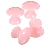 SEWACC Lot de 4 Masseurs Faciaux en Résine Forme Champignon Outil de Modelage du Visage Planches de Massage Gua Sha Portables pour Soin Peau Relaxation et Revitalisation à Domicile