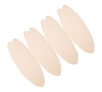 SEWACC Lot de 4 Panneaux Décoratifs Planche de Surf en Bois Vierge, Art Mural Hawaïen à Peindre Soi-même, Décoration Murale Estivale Tropicale pour Maison Bord de Mer, Style DIY Plage,