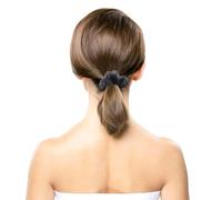 SEWACC Lot de 5 Élastiques à Cheveux en Organza Noir Légers et Résistants pour Queue de Cheval Accessoires Coiffure Été pour Femmes Anti-Glisse Adaptés Cheveux Fins et Épais