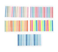 SEWACC Lot de 5 onglets de couleur pour annotations de lecture - Bandes adhésives translucides avec surligneur, étiquettes et intercalaires pour classeurs, cahiers et manuels scolaires (300