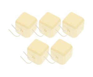 SEWACC Lot de 5 Pierres à Mâcher Naturelles pour Petits Animaux, Blocs Carrés Calcaires pour Hamster, Lapin, Cobaye et Chinchilla, Accessoires Indispensables pour Santé Dentaire et Jeux