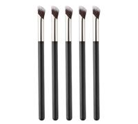 SEWACC Lot de 5 pinceaux plats biseautés pour maquillage - Pinceau correcteur pour le contour des yeux et l'estompage - Outil de maquillage multi-usages, idéal pour les voyages, pour les poudres