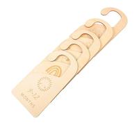 SEWACC Lot de 5 Séparateurs de Vêtements en Bois pour Bébé Organisateurs de Penderie pour Dressing Garçon et Filles Diviseurs de Placard Pratiques et Personnalisables pour Tri des