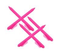 SEWACC Lot De 5 Stylos À Bille En Forme De Ruban Pour Étudiants Papeterie Stylos À Bille Portables Pour Fête Stylos À Ruban Amusants En Plastique Rose