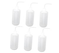 SEWACC Lot de 6 Arrosoirs de Jardin 500 ML à Presser Embout Coudé Ajustable Flacons d'Arrosage Légers Gradués pour Plantes d'Intérieur et Succulentes