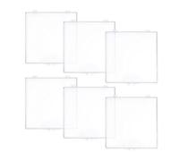 SEWACC Lot de 6 Boîtes Transparentes pour Spécimens d’Insectes Coffret de Rangement en Plastique Haute Transparence avec Couvercle à Charnière Petite Vitrine Portable pour Exposition