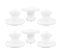 SEWACC Lot de 6 Bouchons de Valve D'air en Silicone Blanc pour Boîte à Lunch Isotherme, Joint Étanche Réutilisable, pour Pique-niques en Extérieur et Boîtes Alimentaires