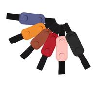 SEWACC Lot de 6 Porte-Stylos Élastiques en Cuir PU Multicolores Ajustables pour Carnets et Cahiers Compact pour Voyageur Femme Journal et Organisation Quotidienne