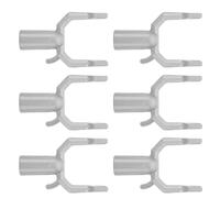 SEWACC Lot de 6 Tuteurs en Métal Argenté pour Branches D’Arbres Fruitiers - Supports Robustes Anti-Casse, Étai de Soutien Polyvalent pour Jardin, Verger et Plants - Résistant