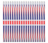 SEWACC Lot de 60 crayons avec drapeau britannique, drapeau du Royaume-Uni - Crayons patriotiques avec gomme - Pour bureau