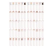 SEWACC Lot de 60 Marque-pages Lapins Dessin Animé en Papier, 2 Ensembles Multifonctions pour Lecture, Accessoires Bureau et Étudiants, Étiquettes de Livres Colorées pour Organisation