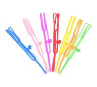 SEWACC Lot de 7 Marque-pages en Silicone Élastiques et Résistants à L'usure, Couleurs Assorties, Fournitures de Lecture Portables pour Bureau et Voyage