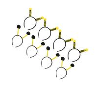 SEWACC Lot De 8 Bandeaux Abeille Et Fourmi, Taille Unique, Serrage-têtes à Antennes, Accessoires De Coiffure Cosplay, Fête D’halloween Et Anniversaire, Couleurs Jaune Et Noir, Léger Et Confortable