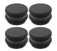 SEWACC Lot de 8 Bouchons de Vidange en Silicone Noir pour Congélateur Vertical Bouchon de Réfrigérateur Rond 27 MM Étanche et Résistant pour Bac de Récupération Protection Anti-Fuite