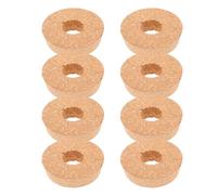 SEWACC Lot de 8 Bouchons en Liège Percés pour Vases Hydroponiques en Verre 85 CM Trou Central pour Propagation des Plantes et Culture Hydroponique Couvercles Réutilisables pour Bocaux