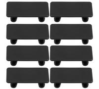 SEWACC Lot de 8 caches en ABS noir pour panneau d'interrupteurs à bascule, protection tableau de bord, usage en installations électriques, forme rectangulaire, pour utilisateurs