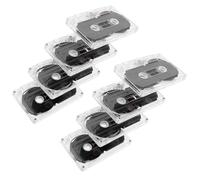 SEWACC Lot de 8 Cassettes Audio Vierges Enregistrables 60 Cassettes d'Enregistrement Musical Transparentes pour Voix et Musique Compatibles Lecteurs Bande Standard Usage Éducatif et