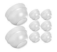 SEWACC Lot de 8 Couvercles Anti-Éclaboussures en PC pour Shaker à Cocktails et Thés Réutilisables et Hermétiques Compatibles Shakers à Jus de Citron et Lait Accessoires Bar