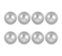 SEWACC Lot de 8 Moules à Mini-Gâteau Hémisphériques en Alliage d'Aluminium Antiadhésifs Taille Moyenne 58 X 28 CM pour Pâtisserie Fabrication de Savons et Bombes de Bain DIY